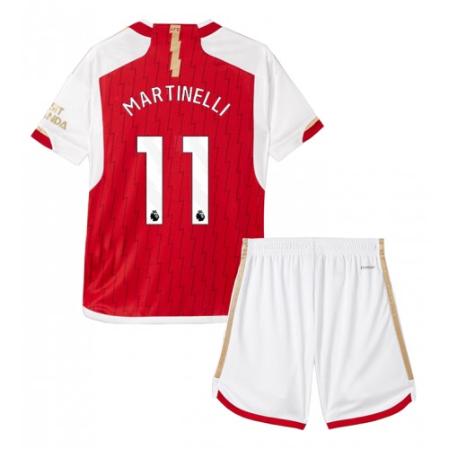 Arsenal Gabriel Martinelli #11 Domaci Dres za djecu 2023-24 Kratak Rukav (+ Kratke hlače)